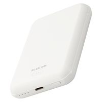 モバイルバッテリー iPhone ワイヤレス充電 USB-C×1 5000mAh DE-C40-5000WH エレコム 1個（直送品）