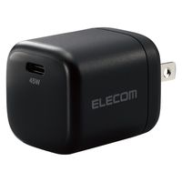 USB充電器 USB-C PD 45W タイプC×1ポート 小型 軽量 パソコン充電 ブラック EC-AC13BK エレコム 1個（直送品）
