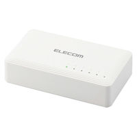 スイッチングハブ 5ポート ギガ LANハブ プラスチック筐体 電源外付 静音 EHC-G05PA2-W エレコム 1個（直送品）
