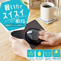 液晶クリーナー クリーニングクロス マイクロファイバー 手袋タイプ コンパクト ブラック KCT-SC001BK エレコム 1個