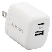 USB充電器 PD 30W USB-C×1 USB-A×1 スマホ タブレット充電 白 MPA-ACCP30WH エレコム 1個