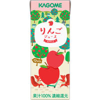 【紙パック】カゴメ 果汁100％ りんごジュース　200ml 1セット（96本）  オリジナル