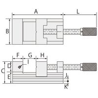 ファーステック ステンレス製精密バイス FT-VHS30 1台（直送品）