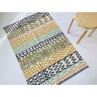 川島織物セルコン TAUKO ラグ 1000×1400mm ミックス GY6030_24MIX 1枚（直送品）