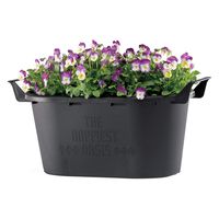 大和プラスチック グロウコンテナ オーバル43型 ブラック 4903266729295 1個