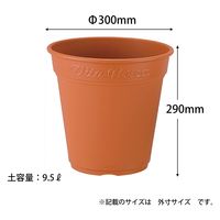 アップルウェアー ロゼアポット 300型 ブラウン 4905980137134 1個（直送品）