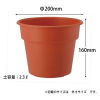 アップルウェアー APポット 7号 テラコッタ 4905980368132 1個