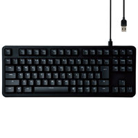ゲーミングキーボード 有線 メカニカル （銀軸/スピードリニア）着脱式 TK-VK210SBK エレコム 1個
