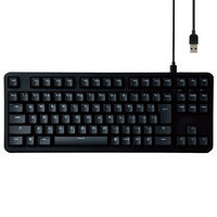 ゲーミングキーボード 有線 メカニカル （青軸/クリッキー）着脱式 TK-VK210CBK エレコム 1個