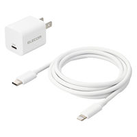 iPhone 充電器 タイプC to ライトニングケーブル付属 1.5m PD20W 白 MPA-ACLP04WH エレコム 1個