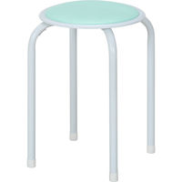 不二貿易 ラウンドスツール ＦＢー０１／１０ エメラルドグリーン 14072 1セット(12脚入)（直送品）
