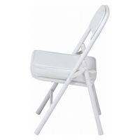 不二貿易 背付ミニチェアー ホワイト 16833 1セット(6脚入)（直送品）