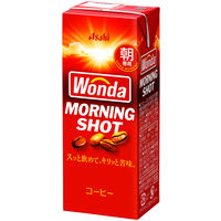 アサヒ飲料 WONDA（ワンダ）モーニングショット 紙パック 200ml 1箱（24本入）
