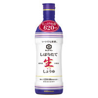 キッコーマン いつでも新鮮 しぼりたて生しょうゆ 620ml 1セット（3本） 大容量