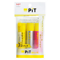 トンボ鉛筆 消えいろピットSネオンイエロー3コパック HCB-313X 1パック(3本入)