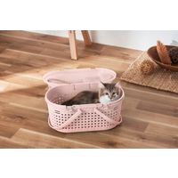 アイリスオーヤマ メッシュペットキャリー ピンク MPC-450 1個