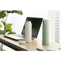 アイリスオーヤマ 水筒 500ml マグボトル 保温 保冷 タンブラー ステンレスマグボトル ワンタッチ SM-O500 ペールグリーン 1個（直送品）