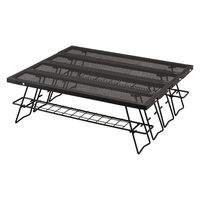 アイリスオーヤマ 焚き火 テーブル ファイヤテーブル アウトドア キャンプ用品 焚き火テーブル TKB-TB98 ブラック 1台（直送品）