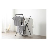 アイリスオーヤマ 簡単組立スタイル物干し ブラック STMX-770 1台