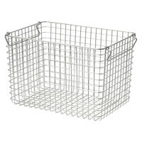 無印良品 ステンレスワイヤーバスケット5 約幅37×奥行26×高さ24cm 1セット（3個）良品計画