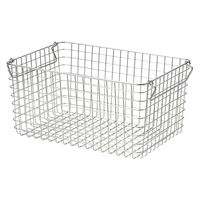 無印良品 ステンレスワイヤーバスケット4 約幅37×奥行26×高さ18cm 1セット（2個） 良品計画