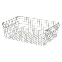 無印良品 ステンレスワイヤーバスケット3 約幅37×奥行26×高さ12cm 1セット（2個） 良品計画
