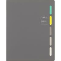 マルマン クラルテ B5 プラスチックバインダー 26穴 グレー F311-11 1冊