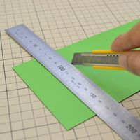 マグエックス マグネットカラーシート(大) 緑 MSCW-08G 1枚