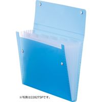 キングジム シンプリーズ ドキュメントファイル(透明) 7P A4 青 2282TSPアオ 1冊