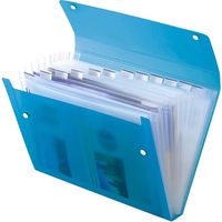 キングジム シンプリーズ ドキュメントファイル(透明) 13P A4 青 2288TSPアオ 1冊