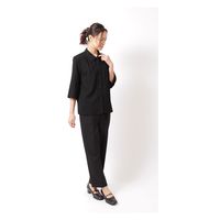 フォーマル 女性用 ブラック ７分袖 ブラウス 喪服 13号 大寸 15000-13 1本（直送品）