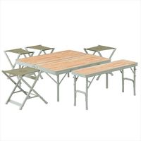 LOGOS Life ベンチテーブルセット6 73183014 1セット（直送品）