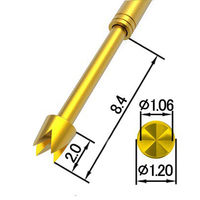 テスプロ　TP100シリーズ　コンタクトプローブ　TP100-CHS-100-S　1ロット (20本)（直送品）