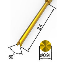 テスプロ　TP100シリーズ　コンタクトプローブ　TP100-HS-485-S　1ロット (20本)（直送品）