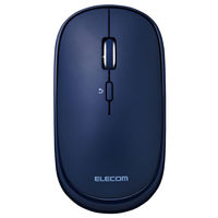 Bluetoothマウス 静音 無線 ワイヤレス 充電式 薄型 4ボタン ポーチ付 ブルー M-TM15BBBU エレコム 1個（直送品）