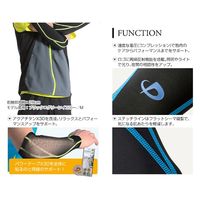 ファイテン(phiten) スポーツスリーブ X30 腕用 Sサイズ ブラック×ブルー SL535303 1セット(2枚入)（直送品）