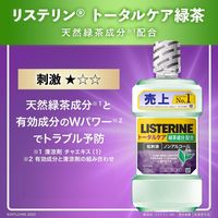 リステリン トータルケア グリーンティー 低刺激 ノンアルコール 500ml 1本 マウスウォッシュ 液体歯磨き 医薬部外品