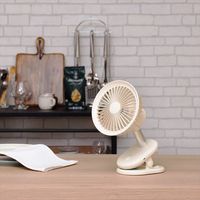 ライフオンプロダクツ コードレスクリップファン オフホワイト PR-F058-OW 1台（直送品）