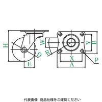 ユーエイ LG型(自在車) LGー50R LG-50R 1セット(24個)（直送品）