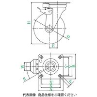 ユーエイ JK型(自在車旋回固定式) GUJKー150 GUJK-150 1セット(4個)（直送品）