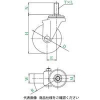 ユーエイ SJT型(自在車) SJTー100NB，M20×40 SJT-100NB_M20X40 1セット(4個)（直送品）