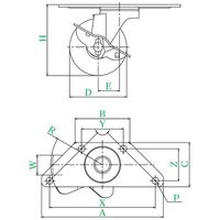 ユーエイ SGC型(自在車・ストッパー付) SGCー65RHS，φ8.8 SGC-65RHS_8.8 1セット(8個)（直送品）