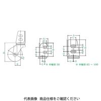 ユーエイ SA型(自在車) SAー75NR SA-75NR 1セット(8個)（直送品）