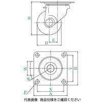 ユーエイ CALーHG型(自在車) CALーHGー75MC CAL-HG-75MC 1セット(4個)（直送品）