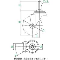 ユーエイ SUSーST型(自在車) SUSーSTー65EL，M16×40 SUS-ST-65EL_M16X40 1セット(4個)（直送品）
