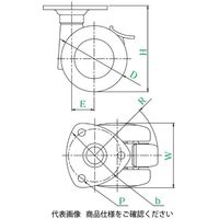 ユーエイ PーS型(プレート式・ストッパー付) Pー60GS P-60GS 1セット(8個)（直送品）