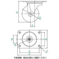 ユーエイ MG型(自在車) MGー75N MG-75N 1セット(12個)（直送品）
