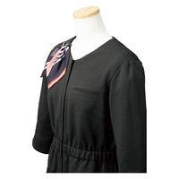 フォーク nuovo ニットオーバーブラウス（７分袖） チャコールグレー １９号 FB71422ー55-19（直送品）