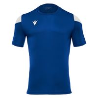 macron(マクロン) サッカー 半袖シャツ POLIS ショートスリーブゲームシャツ 5081 ロイヤルブルー/ホワイト L 1枚（直送品）