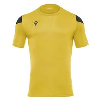 macron(マクロン) サッカー 半袖シャツ POLIS ショートスリーブゲームシャツ 5081 イエロー/ブラック S 1枚（直送品）